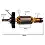 Induzido Rotor 220v Martelete HR2470 Makita 518166-7 Induzido Rotor 220v Martelete HR2470 Makita 518166-7